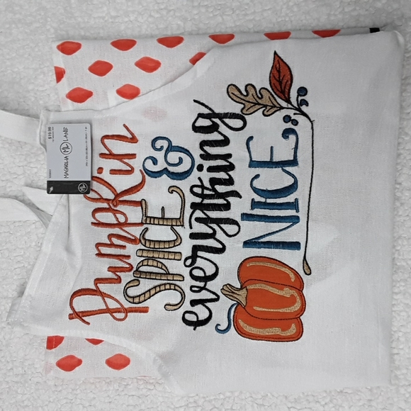 NWT Apron One Size OS Pumpkin Spice and Everything Nice! Great for Thanksgiving! - Picture 14 of 14